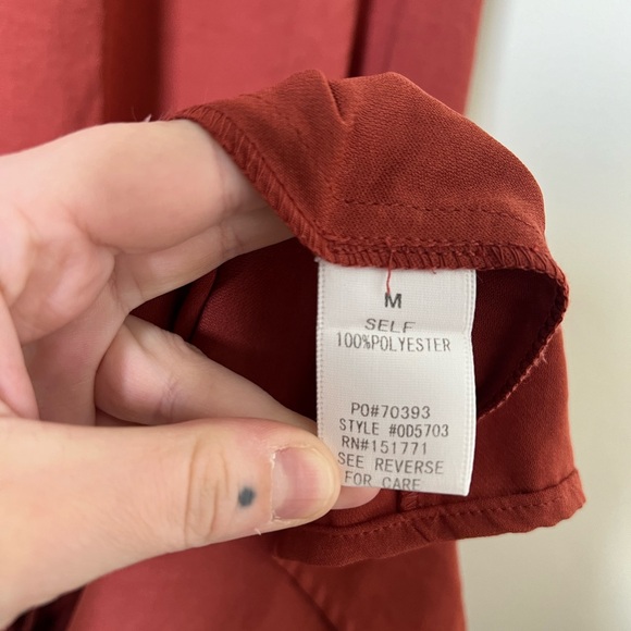 Gilli High Low Midi Terracotta Red Dress Size M - Picture 8 of 10